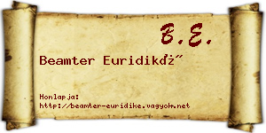 Beamter Euridiké névjegykártya